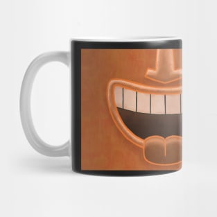 Orange Tiki Smile Mask! Mug